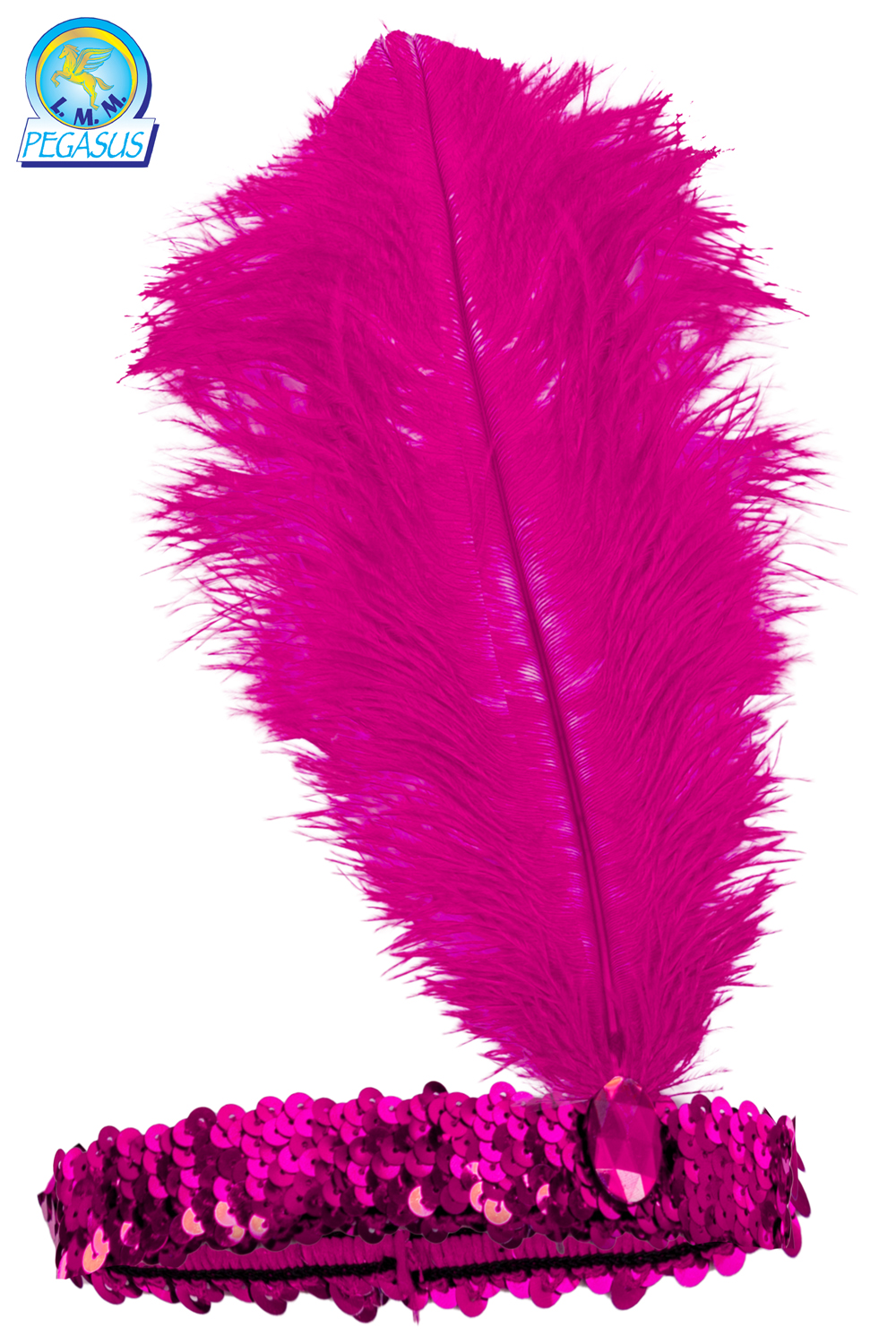 PIUMA CHARLESTON PAILLETTES FUCSIA